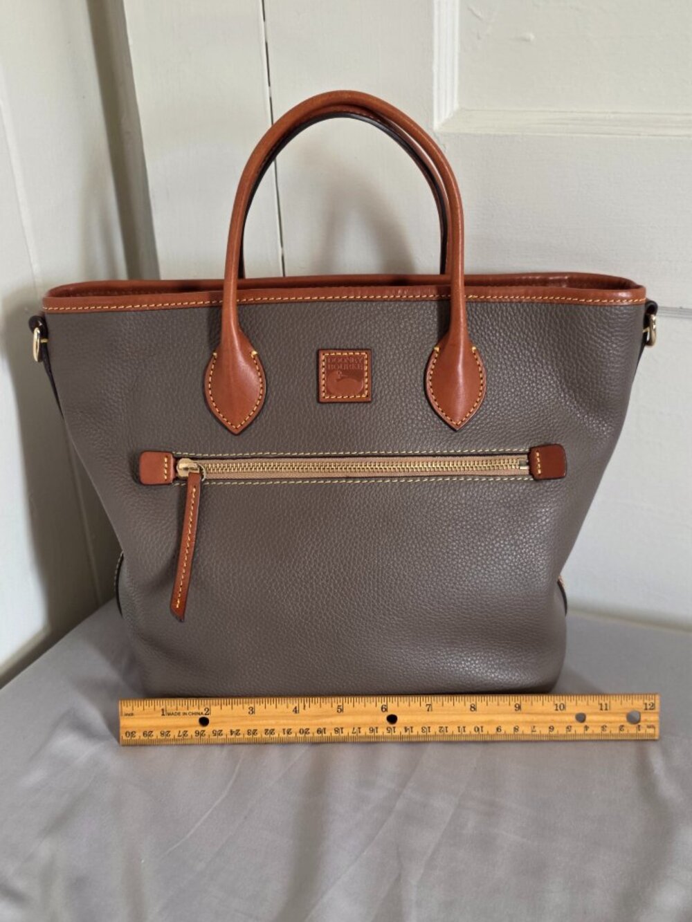 Dooney & Bourke Pebble grain handle tote Elephant